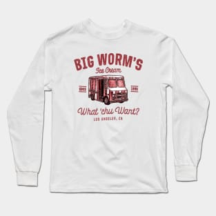 big worm merah Long Sleeve T-Shirt